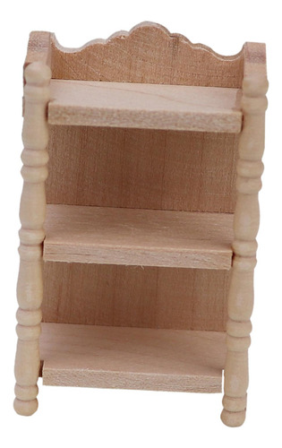 5 Estante De Almacenamiento De Madera Para Casa De Muñecas,