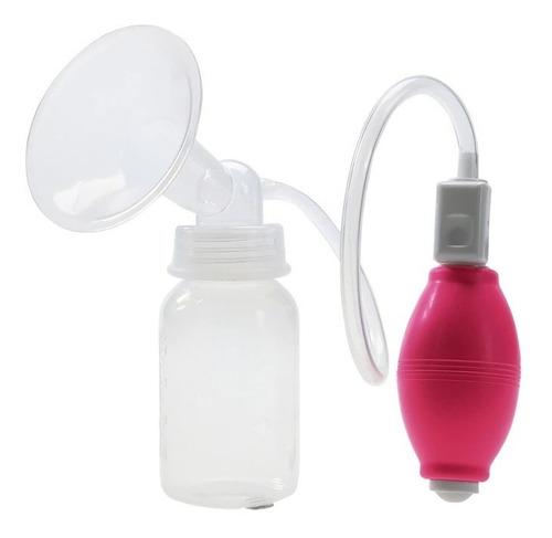 Extractor De Leche Materna Manual Con Bomba Rosado Con Chupo