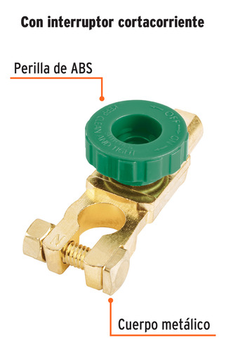 Terminal P/batería Con Interruptor Switch, Truper