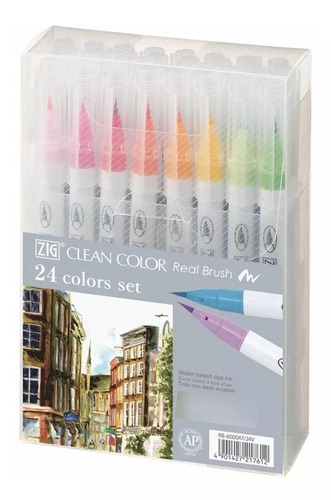 Marcadores Kuretake Clean Color Real Brush Pincel X 24