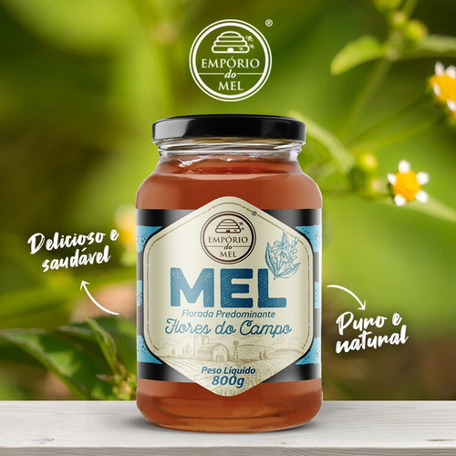 Mel Campo - Empório Do Mel - Vidro 800g