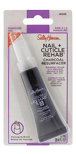 Exfoliante De Carbón Sally Hansen Nail Rehab - 0.4 Oz Mujer 