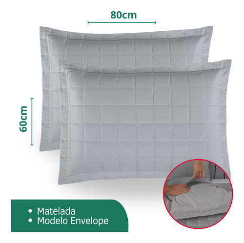 Cobre Leito Colcha Dupla Face Queen Padrão 3 Peças Matelado 400 Fios Macio E Suave Cinza Premium