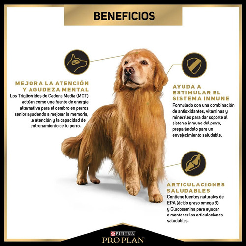 Imagen 2 de 3 de Pro Plan Active Mind Adulto 7+ Raza Mediana 17.5kg Ms