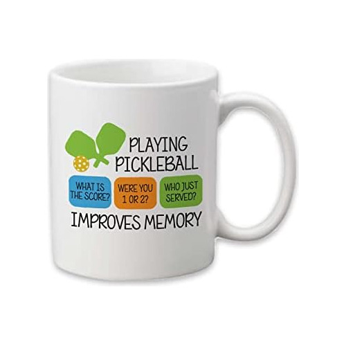 Taza De Pickleball Mejora Memoria Calle Canary Road | A...