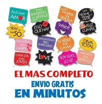 Comprar Kit Photo Booth Cumpleaños Cumple 50 Frases Y Props Completo