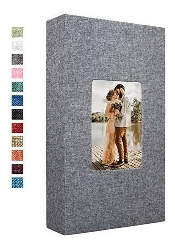 Vienrose Linen Photo Album 300 Pockets For 4x6 Photos Fabric