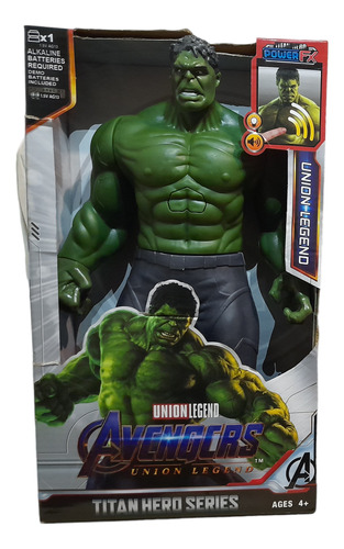 Muñeco Articulado Avengers Hulk Juguete Luz Sonido Niños