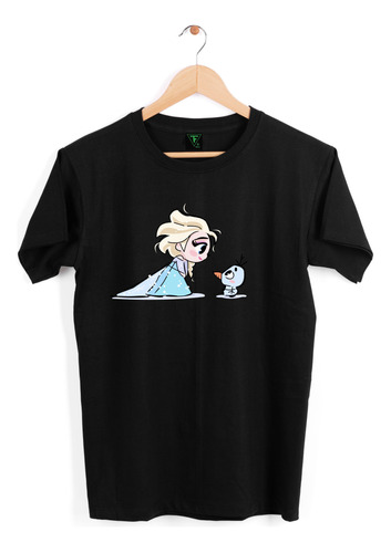 Polera Elsa Y Olaf Frozen Tierno Dibujo Xxl Xxxl Oversize 