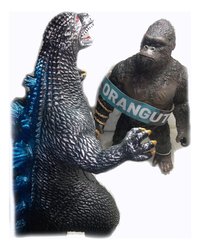 Figuras Godzilla Y Kong De Caucho Gigantes