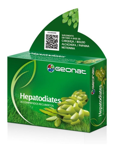 Geonat Hepatodiates 30comp Digestivo Funcionamiento Orgánico