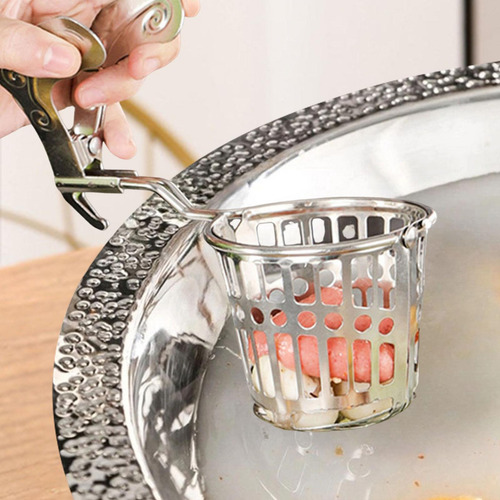 . Coador De Cozinha Anti Escaldadura Alça Para Fritar Colher