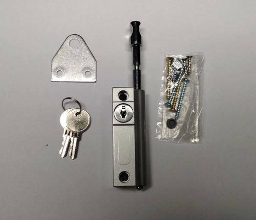 Imagen 3 de 4 de Tranca De Aplicar Con Llave / Cerradura Española Tesa Para