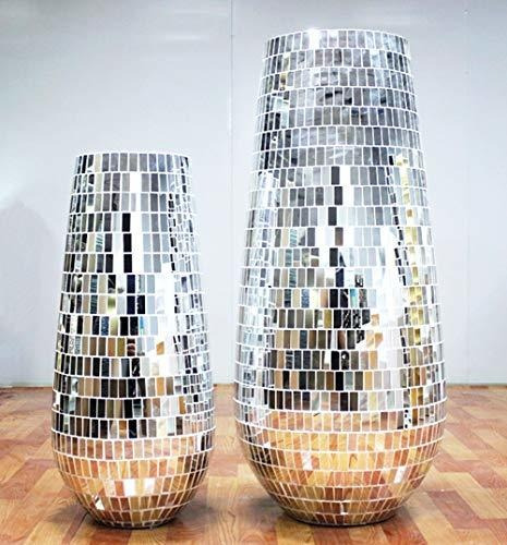 Adesivos De Mosaico De Espelho De Vidro Real Prata 3600pcs