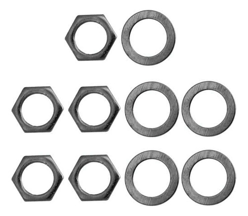 5 Piezas De Hierro, Guitarra Eléctrica, Salida Negro Negro