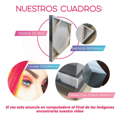Cuadro Olas Aesthetic Canvas Grueso Cls1 140x90