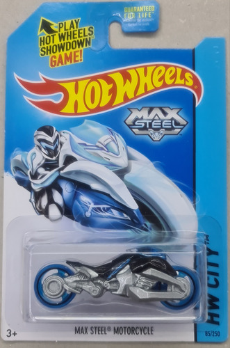 Hotwheels Moto Max Steel Motorcycle 85/250 Hw City