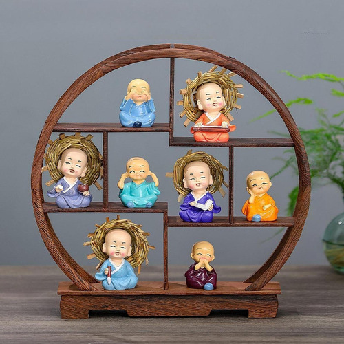Artículo De Estante Antiguo De Soporte 9pcs Semi Circular