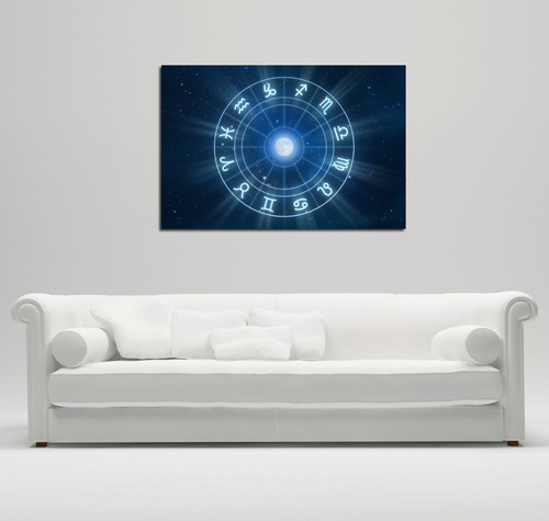 Cuadro Canvas Zodiaco Rueda Zodiacal Signos Astrologia