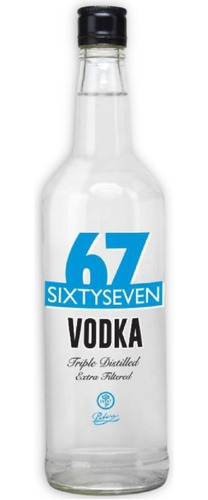 Vodka 67 Sixty Seven Triple Destilado Extra Filtrado 750ml