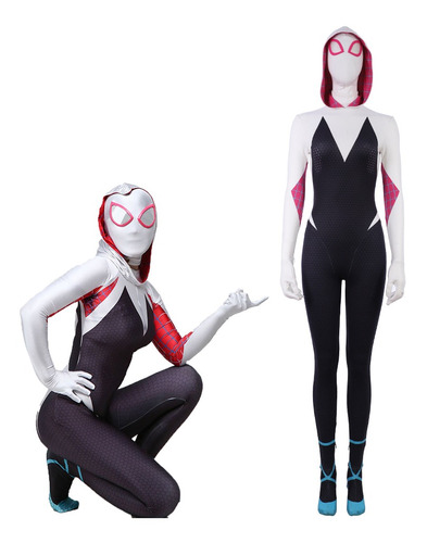 Gwen Stacy Spiderman Niñas Chicas Traje De Cosplay Disfraz