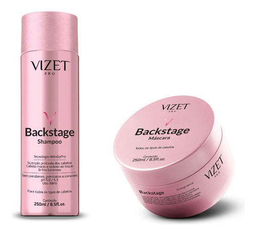 Kit Home Care Backstage Vizet Profissional 250g