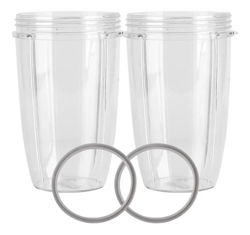 Kit 2 Vasos De 32 Oz Y 2 Empaques Para Nutribullet Repuestos