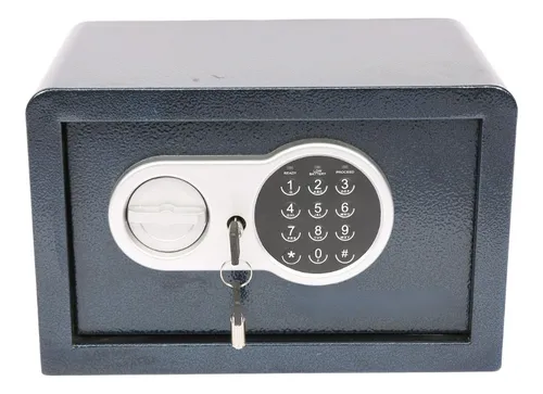 Caja Fuerte Seguridad cofre valores Electrónico con Llaves grande 31x20x20 Digital IMBACK