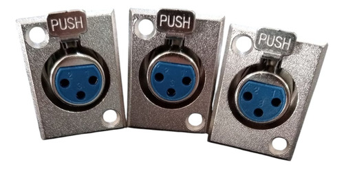 Conectores Para Xlr Dmx Canon Metalicos Machos O Hembras 3 Hembras