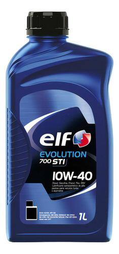 1 Litro Óleo De Motor Semi-sintético 10w40 Sn Elf Evolution
