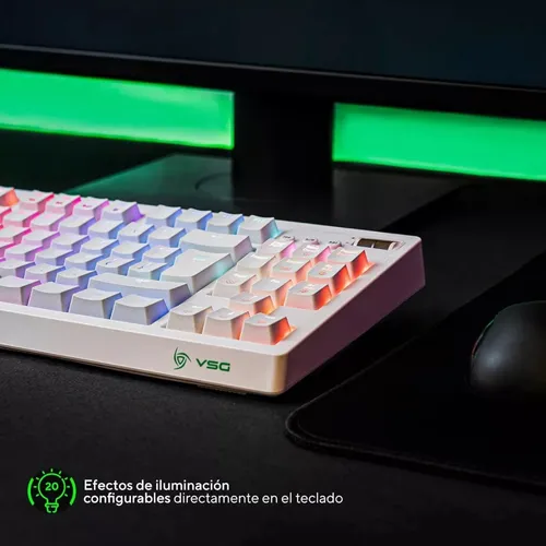 Teclado Mecanico Vsg Quasar 80% Switch Outemu Cafe Rgb
