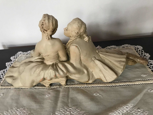 Imagen 2 de 6 de Antigua Figura Biscuit Italiano Firmada