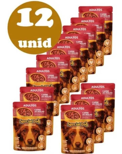 Sachet Pate Special Dog Adulto Carne X 12 Unidades