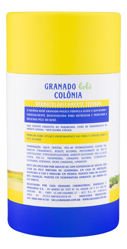 Colônia Tradicional Granado Bebê Frasco 100ml