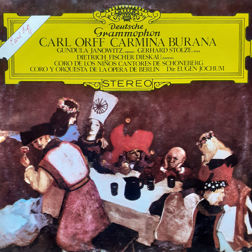 Vinilo Lp - Carl Orff (carmina Burana) Eugen Jochum