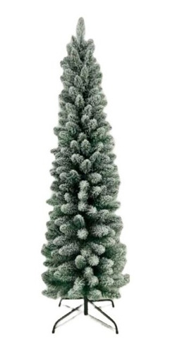 Árvore De Natal Slim Formosinha Nevada 120cm Com 195 Galhos