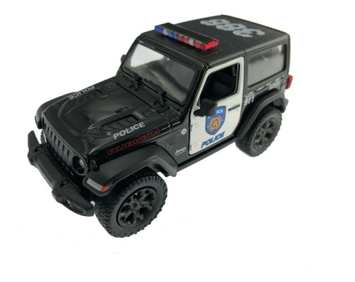 Camioneta Carro Policía Jeep Rubicon Colección 1/32