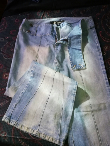 Jeans Mujer Toss Size 42 Oxford Tiro Bajo - Imperdible