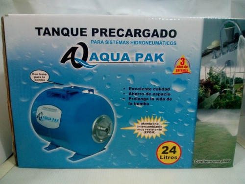 Tanque Hidroneumatico Aqua Pak 24 Litros