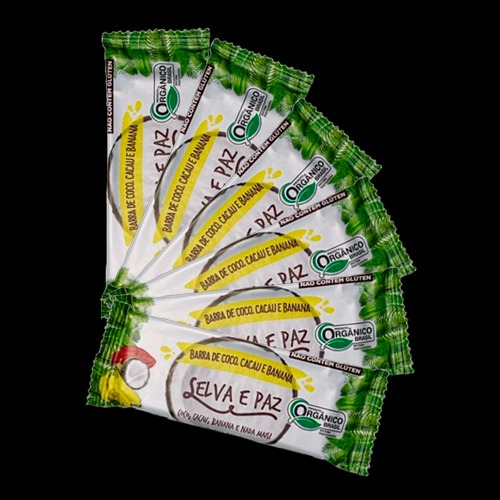 Kit 6x: Barra Coco, Cacau E Banana Orgânica Selva E Paz 30g