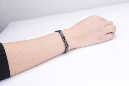 Pulsera Esclava Magnética De Acero Inox. Energía Imanes