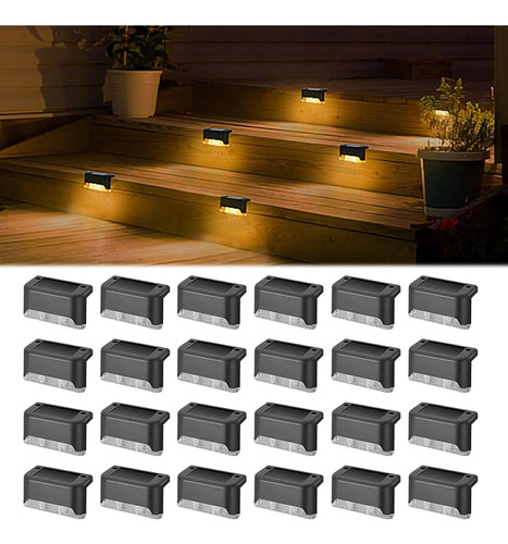 Zenrui [24 Paquetes] Luces Solares Para Cubiertas Led Imperm