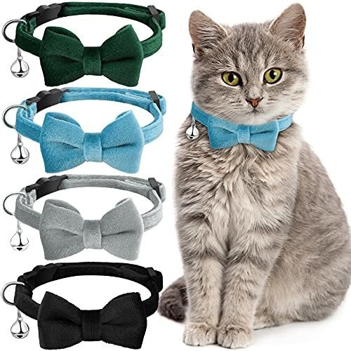 Collar Para Gatos 4 Collares De Gato Separables Con Campana 