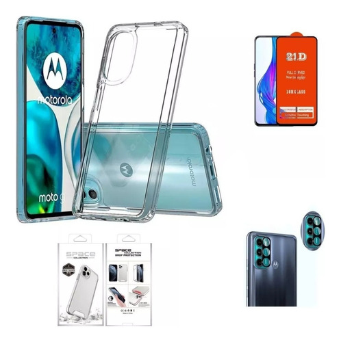 Case Funda Para Motorola E20/ E30 + Mica Pantalla Y Cámara