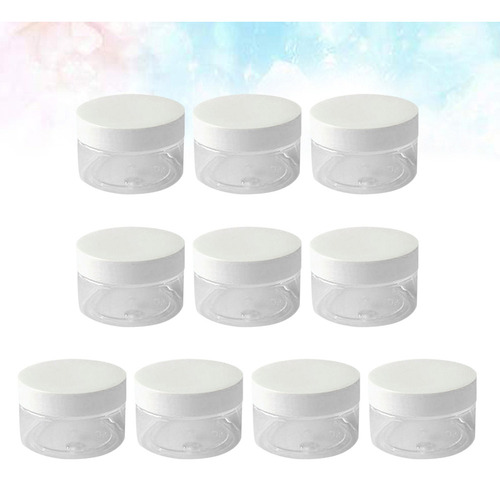 Frascos De Plástico Transparente De Boca Ancha De 100 Ml Con