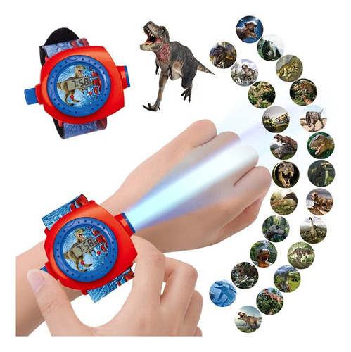 Reloj Eléctrico Proyección Dinosaurio Niños Regalo