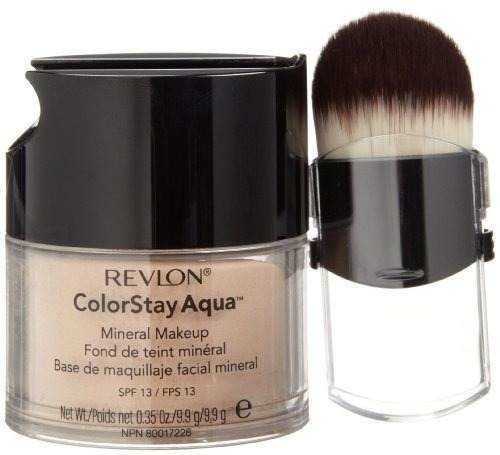 Revlon Color Stay Aqua Mineral Makeup, Polvo Suelto C/brocha Tono Light medium