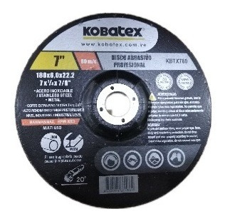 Discos De Corte Metal 7 (7xj/4x7/8)  Kobatex