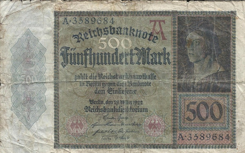 Alemania 500 Marcos 1922