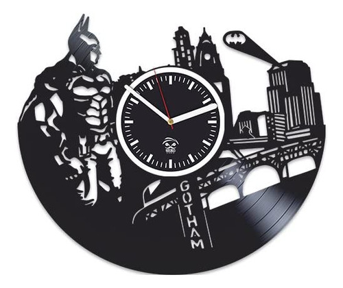 Kovides Dc Comics, Gotham City, Reloj De Pared De Vinilo, E.